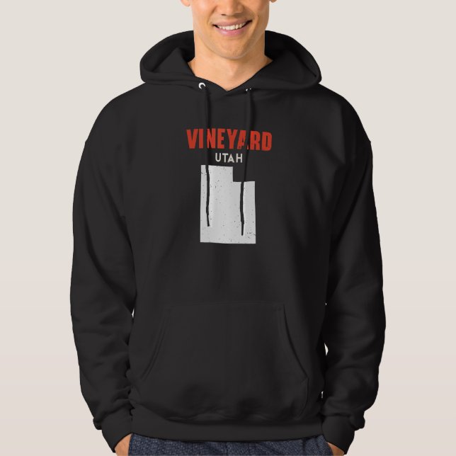 Vineyard Utah USA State America Travel Utahan Hoodie (Front)
