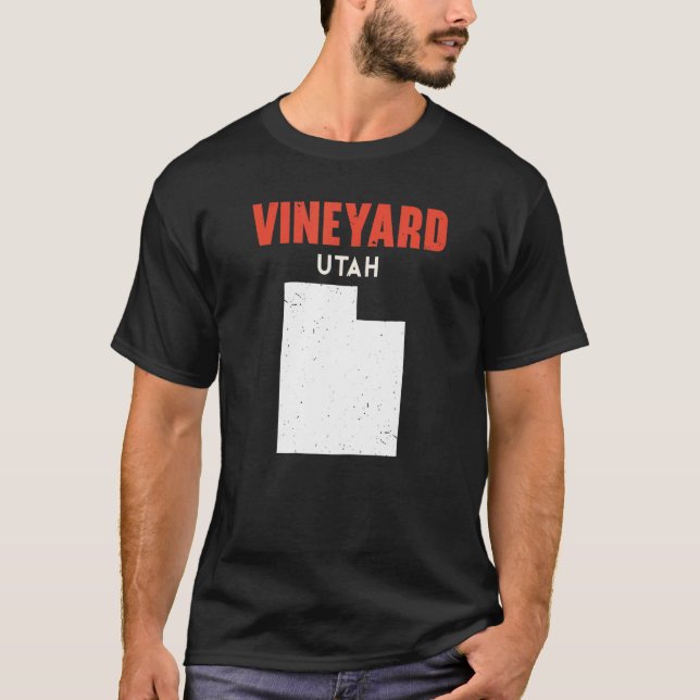 Vineyard Utah USA State America Travel Utahan T-Shirt (Front)