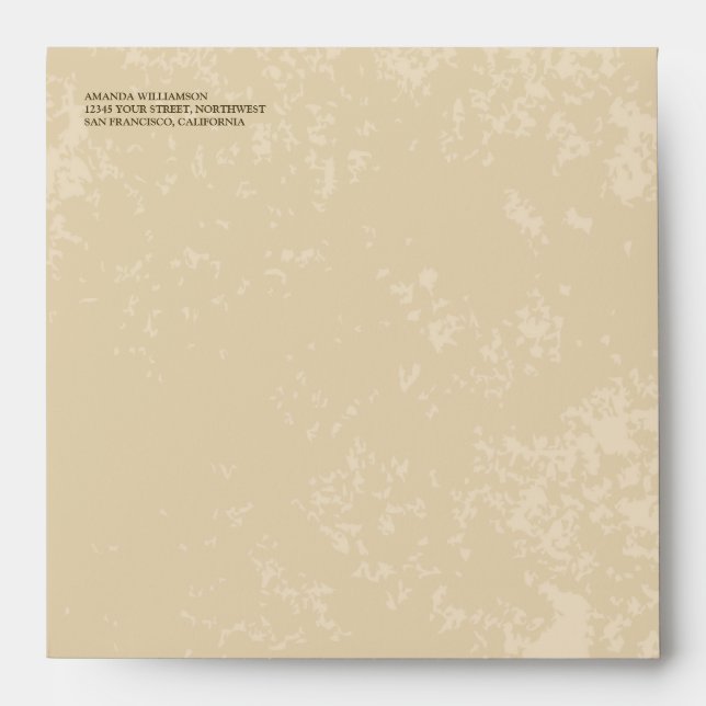 Vineyard Wedding Envelope (Parchment Texture) (Front)