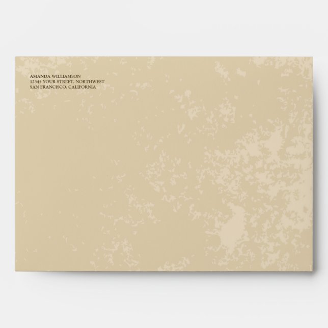 Vineyard Wedding Envelope (Parchment Texture) (Front)