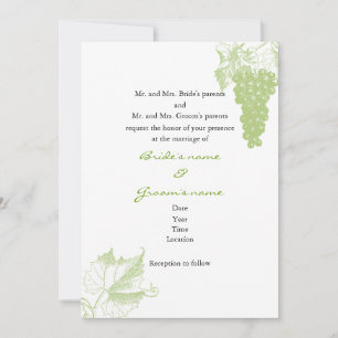 Vineyard Wedding Invitation