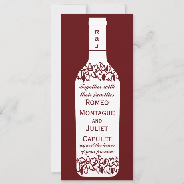 Vineyard Wedding Invitations (Front)