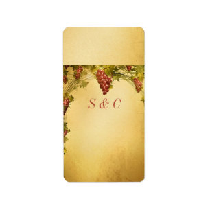 Vineyard Wedding Small Hershey's Wrapper Label