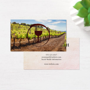 Vineyard Wine Glass Logo