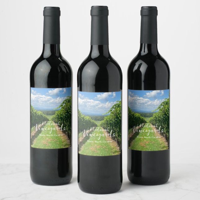 Vineyard Wine Label Set (Bottles)