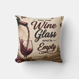 Vineyard Wine Lover Decor Cushion