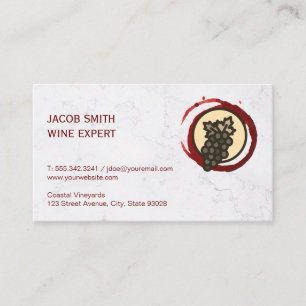 Vineyard   Wine Tasting   Winery Distributor Business Card