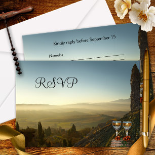 Vineyard Winery or Wine Theme RSVP Card