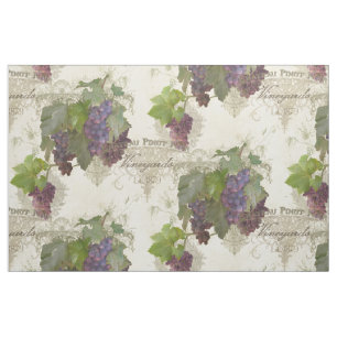 Vineyard Winery Pinot Noir Vintage Stylish Home Fabric
