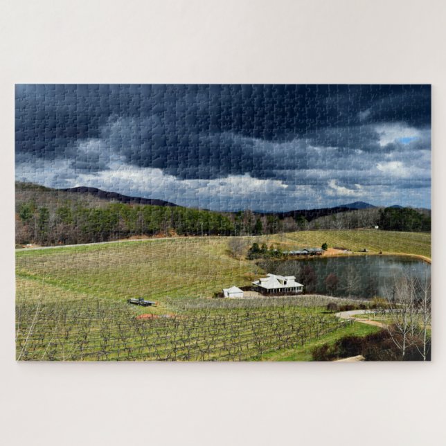 Vineyards background  jigsaw puzzle (Horizontal)