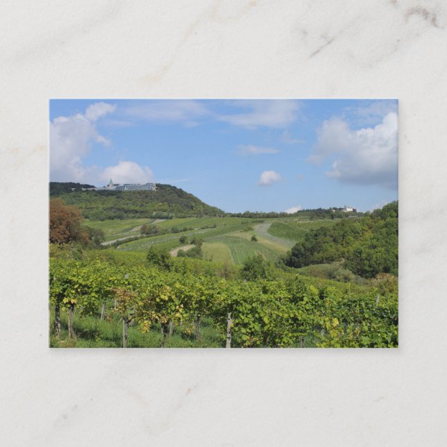 Vineyards In Grinzing Vienna Austria Business Card (Front)
