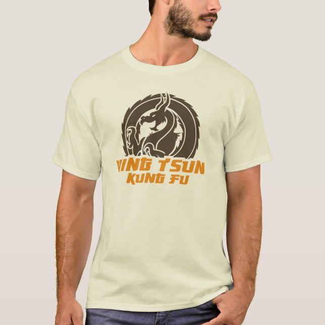 Ving Tsun Kung Fu Dragon 2c T-Shirt (Front)