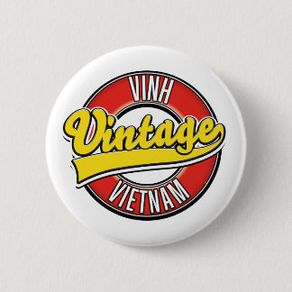 Vinh vietnam retro logo 6 cm round badge