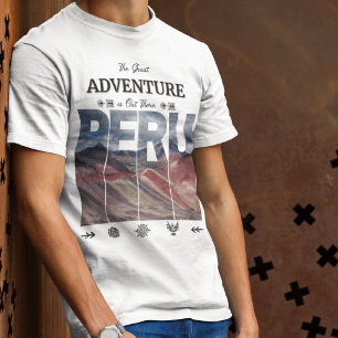 Vinicunca Peru   7 Colours Mountain, Andes, Inca T-Shirt