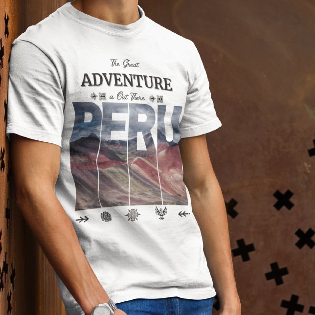 Vinicunca Peru | 7 Colours Mountain, Andes, Inca T-Shirt (Creator Uploaded)