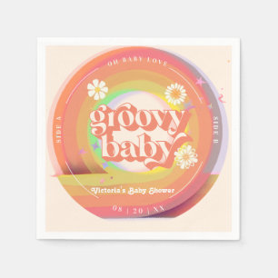 vinil Grovy baby shower Napkin