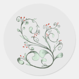 Vining For A Smile Classic Round Sticker