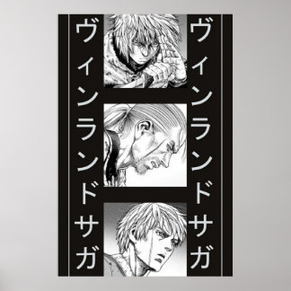 vinland saga thorfinn badass evolution poster