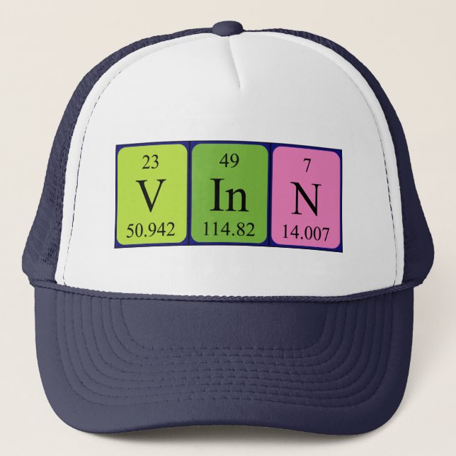 Vinn periodic table name hat (Front)