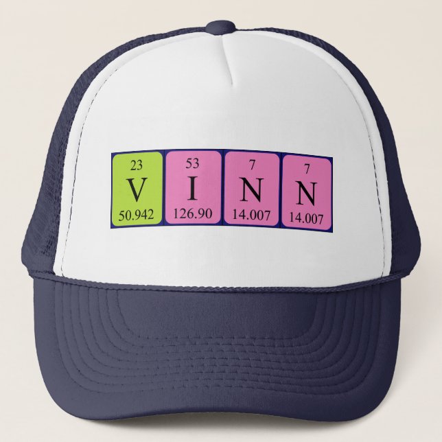 Vinn periodic table name hat (Front)