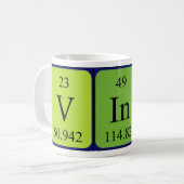 Vinn periodic table name mug (Front Left)