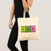 Vinn periodic table name tote bag (Front (Product))