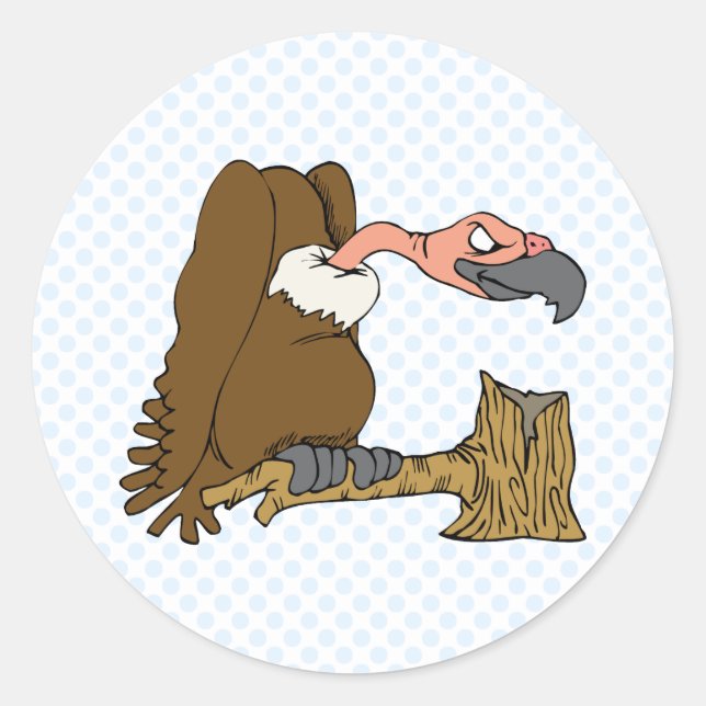 Vinnie Vulture Classic Round Sticker (Front)