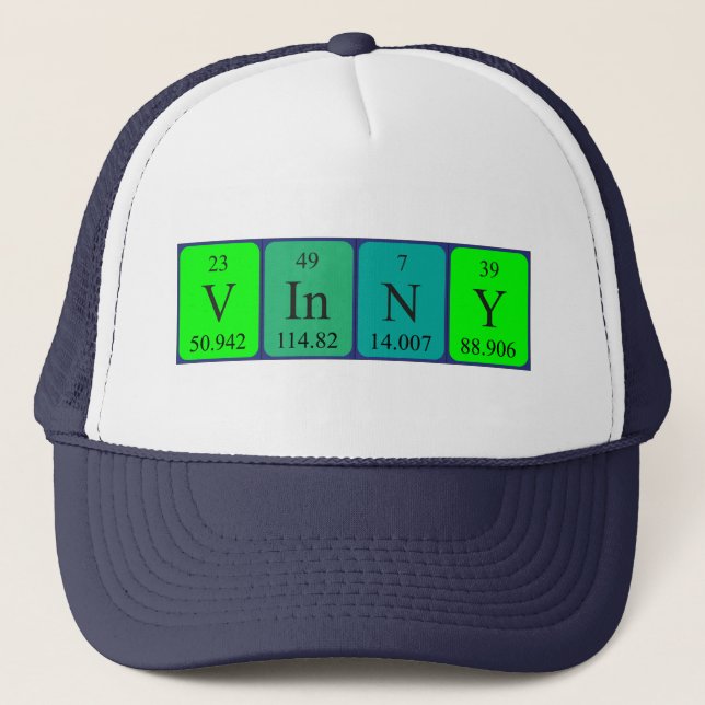 Vinny periodic table name hat (Front)