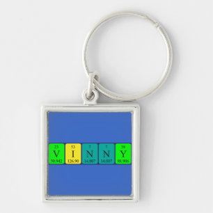 Vinny periodic table name keyring