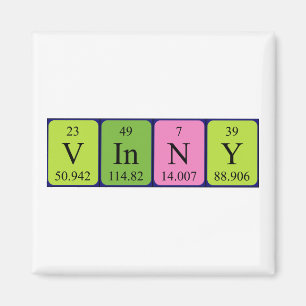 Vinny periodic table name magnet