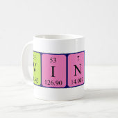 Vinny periodic table name mug (Front Left)