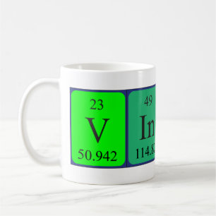 Vinny periodic table name mug