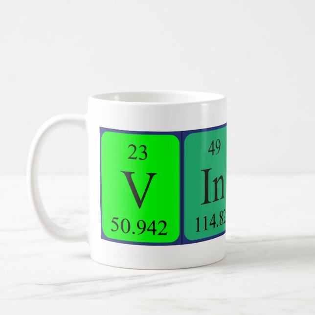 Vinny periodic table name mug (Left)