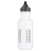 Vinny periodic table name water bottle (Left)