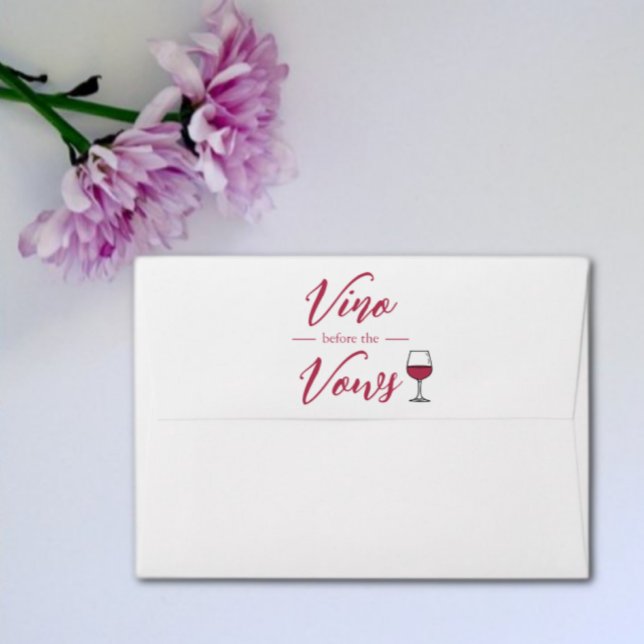Vino Before The Vows Bridal Shower/Bachelorette Envelope (Creator Uploaded)
