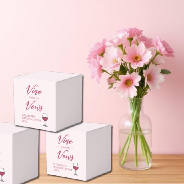 Vino Before The Vows Bridal Shower/Bachelorette Favour Box (Creator Uploaded)
