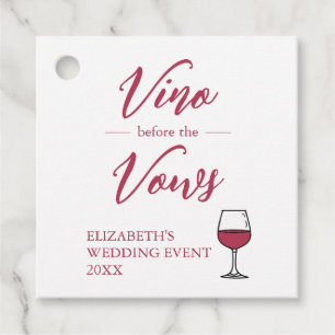 Vino Before The Vows Bridal Shower/Bachelorette Favour Tags