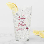 Vino Before The Vows Bridal Shower/Bachelorette Glass<br><div class="desc">Vino before the Vows wine themed bridal shower/bachelorette</div>