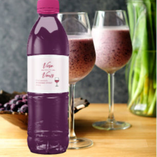 Vino Before The Vows Bridal Shower/Bachelorette Water Bottle Label