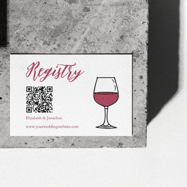 Vino Before The Vows Bridal Shower Enclosure Card (Creator Uploaded)