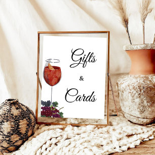 Vino Before the vows Bridal Shower Gifts & Cards Poster