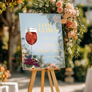 Vino Before the Vows bridal shower Welcome sign