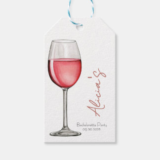 Vino Before Vows Bachelorette / Bridal Party Gift Tags