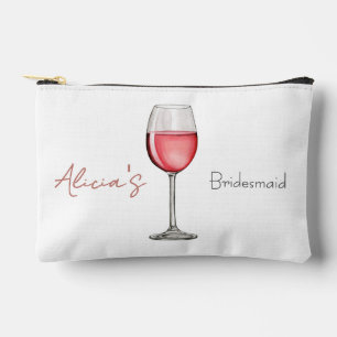 Vino Before Vows Bachelorette / Bridal Party Tote Accessory Pouch