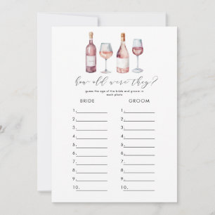 Vino Before Vows Bridal Games Digital Download Invitation