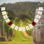 Vino before Vows Bridal Shower Bunting<br><div class="desc">Introducing the Vino before Vows Bridal Shower Bunting Flags, the perfect decoration for any bridal shower or bachelorette party. The design features a beautiful charcuterie board with an array of delicious meats, cheeses, and fruits, with a "Vino before Vows" text. The flags are made of high-quality, durable paper and come...</div>