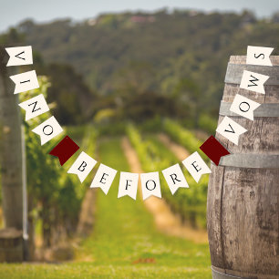 Vino before Vows Bridal Shower Bunting
