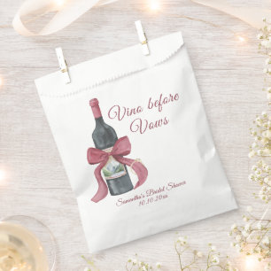 Vino before vows Bridal Shower Favour Bags
