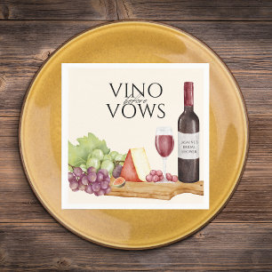 Vino before Vows Charcuterie Board Bridal Shower Napkin