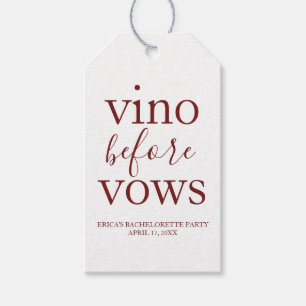 Vino Before Vows Favour Tags